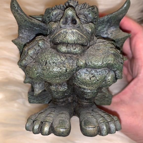 Gargoyle trinket box with pentacle gothic not cc eligible - Picture 6 of 10